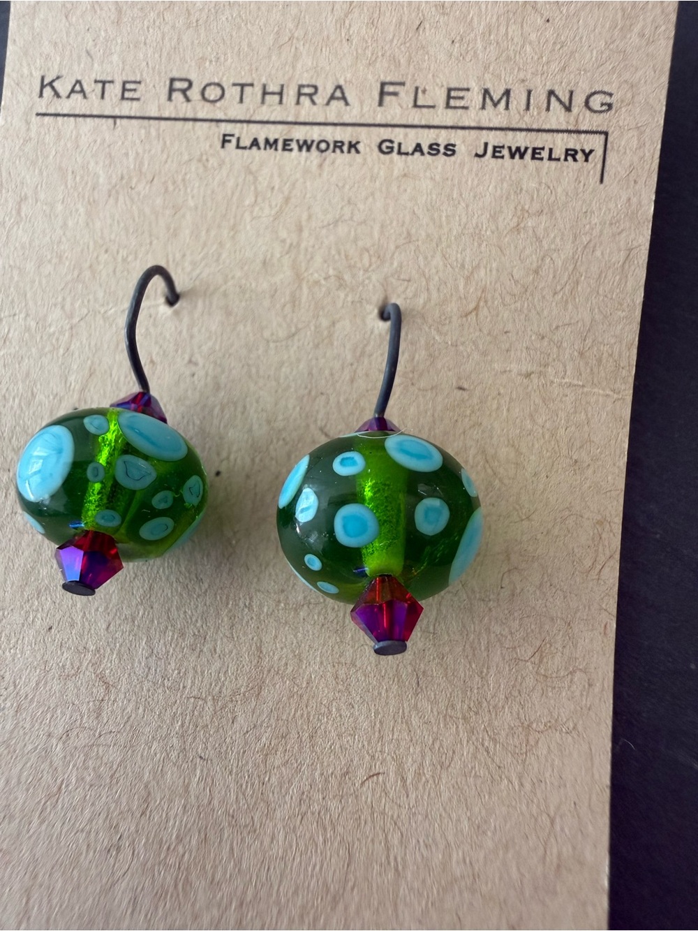 Kate Rothra Multi-Color Bead Necklace & Earrings Set-Quarantine Collection - Picture 3 of 5